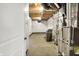 Unfinished basement with exposed duct work and mechanical systems at 14474 Treasure Creek Ln, Fishers, IN 46038