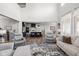 Expansive open concept living space seamlessly connects the living room and kitchen at 15675 Woodford Dr, Westfield, IN 46074