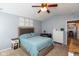 Comfortable main bedroom with a large bed and matching dressers at 160 Tracy Ridge Blvd, Whiteland, IN 46184
