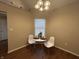 Cozy dining area featuring modern lighting and clean look at 2399 Orchard Creek Dr, Columbus, IN 47201