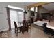 Breakfast nook and dining space, bright with tile floors, and contemporary finishes at 3258 Starlite Ct, Columbus, IN 47203