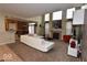 Bright living room featuring a fireplace, large windows, and comfortable seating at 3258 Starlite Ct, Columbus, IN 47203