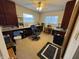 Functional office space with built-in desk and ample storage, perfect for working from home at 326 W State Road 42, Mooresville, IN 46158