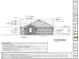 Architectural drawing of the home's front elevation, showcasing design details at 3693 Berkdale Dr, Columbus, IN 47203