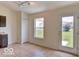 Bright eating area with a sliding glass door, adjacent to the kitchen at 3693 Berkdale Dr, Columbus, IN 47203