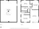 Floorplan showcasing room dimensions for the basement, bedrooms, living room, and eat-in kitchen at 4592 Gordon Dr, Plainfield, IN 46168