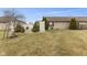 Backyard with small privacy fence at 6103 Lazy Ln, Indianapolis, IN 46259
