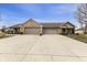 Charming brick paired home with two-car garage and shared driveway at 6103 Lazy Ln, Indianapolis, IN 46259