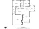 Floor plan showing layout of house with room dimensions at 6103 Lazy Ln, Indianapolis, IN 46259