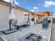Outdoor patio featuring a pergola, barbecue, and seating area, creating an inviting space for relaxation and entertainment at 6905 Percy Dr, Indianapolis, IN 46113