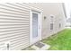 Back of home featuring back door with mini blinds and siding at 12243 Belfry Dr, Noblesville, IN 46060