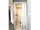 Standing shower with a shower curtain and detachable shower head at 1285 W Judson Ln, Mooresville, IN 46158