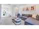 Relaxing bonus room with plush seating, soft carpet, and ample natural light, perfect for unwinding at 13383 Vickery Ridge Dr, Fishers, IN 46037