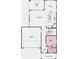 First floor plan featuring a garage, great room, kitchen with island, dining area, guest suite, and covered patio and porch at 13383 Vickery Ridge Dr, Fishers, IN 46037