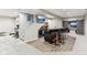 Finished basement with a full bar and workout area that includes a treadmill, weights, and cycling machine at 14466 Integrity Ct, Carmel, IN 46033