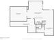 Layout of the basement floor plan including a theater room, finished and unfinished storage, and bathroom at 14466 Integrity Ct, Carmel, IN 46033