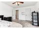 Simple bedroom with white walls, a closet, and neutral carpet at 14466 Integrity Ct, Carmel, IN 46033