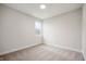 Minimalist bedroom with neutral walls, carpet and one window with natural light at 15871 Vitalize Run, Fishers, IN 46040