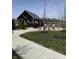 Community pavilion with picnic tables, firepit and benches at 19568 Astoria Ave, Sheridan, IN 46069