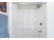 Modern shower with a clear glass door, white tile surround, and contemporary fixtures for a clean look at 3232 Beech Dr, Columbus, IN 47203