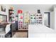 Expansive walk-in closet featuring floor-to-ceiling shelving units for organized storage of shoes and handbags at 3232 Beech Dr, Columbus, IN 47203