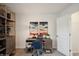 A spacious home office features a desk with drawers at 3917 Wren Dr, Brownsburg, IN 46112