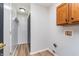 Practical laundry room with utility connections and storage space at 4313 Strawflower Dr, Indianapolis, IN 46203