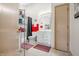 Cozy bathroom features a toilet, shower and vanity at 5721 Quail Crossing Dr, Indianapolis, IN 46237