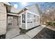 Enclosed patio with glass panels and access to the home at 5721 Quail Crossing Dr, Indianapolis, IN 46237