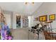 Bedroom with vaulted ceilings, ceiling fan, and windows providing natural light at 5732 Bold Ruler Dr, Indianapolis, IN 46237