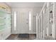 Welcoming front door with decorative sidelights and a view of the staircase at 5732 Bold Ruler Dr, Indianapolis, IN 46237