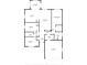 Home floorplan detailing the layout of the kitchen, bedrooms, living room, and other rooms at 602 Tuscany Trl, Lapel, IN 46051