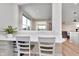 Cozy office nook featuring white cabinets, a spacious counter, and natural light at 6919 Sable Point Dr, Brownsburg, IN 46112