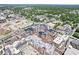 Aerial shot of mixed-use development featuring retail shops and residences at 720 S Rangeline Rd # 703, Carmel, IN 46032
