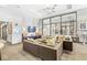 Inviting lobby space featuring stylish seating, contemporary décor, a large window, and a view to the exterior at 720 S Rangeline Rd # 703, Carmel, IN 46032