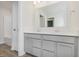 Bathroom featuring double vanity and ample lighting at 7324 Shroyer Way, Noblesville, IN 46062
