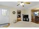 Gathering room featuring a TV, and doorways to the kitchen and living room at 7481 Holliday E Dr, Indianapolis, IN 46260