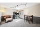 Finished basement featuring an accent wall and a leather chair for a great entertaining space at 9132 Log Run N Dr, Indianapolis, IN 46234