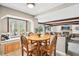 Charming breakfast nook with a built-in window seat and view of the living area at 9132 Log Run N Dr, Indianapolis, IN 46234