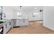 Open concept kitchen with bright white countertops and modern fixtures at 1254 Mcdougal St, Indianapolis, IN 46203