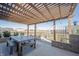Outdoor pergola with dining table perfect for entertaining and relaxation at 19149 Gillcrest Dr, Noblesville, IN 46062