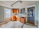 Kitchen featuring upper and lower cabinets with a stainless steel sink at 1929 Wilcox St, Indianapolis, IN 46222