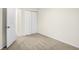 Neutral bedroom featuring carpet, bright walls and a view to a closet at 19511 Grassy Branch Rd, Westfield, IN 46074
