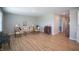 Spacious living area features hardwood floors and plenty of room for entertaining guests at 2349 S Copperstone Dr, New Palestine, IN 46163