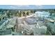 Aerial view of townhomes with private parking and community parking near local park at 3039 Armory Dr, Indianapolis, IN 46208