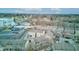 Aerial view of townhomes with private parking near a local river at 3039 Armory Dr, Indianapolis, IN 46208