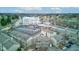 Aerial view of townhomes with private parking near a river and local attractions at 3039 Armory Dr, Indianapolis, IN 46208