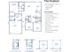 Hudson floor plan featuring three bedrooms, two bathrooms, a two-car garage, and 1903 square feet at 3687 Thomas Jefferson Ct, Westfield, IN 46074