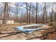 A fenced in backyard with an in-ground pool at 3810 Springfield Overlook St, Indianapolis, IN 46234