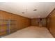Basement with carpeting, wood paneling, recessed lighting at 3810 Springfield Overlook St, Indianapolis, IN 46234